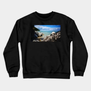 Rocks Stacked at Lake Michigan Crewneck Sweatshirt